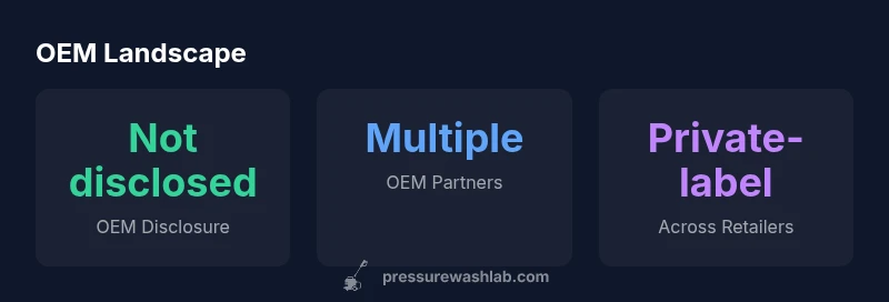 Infographic showing OEM disclosure and private-label trend in Halfords washers