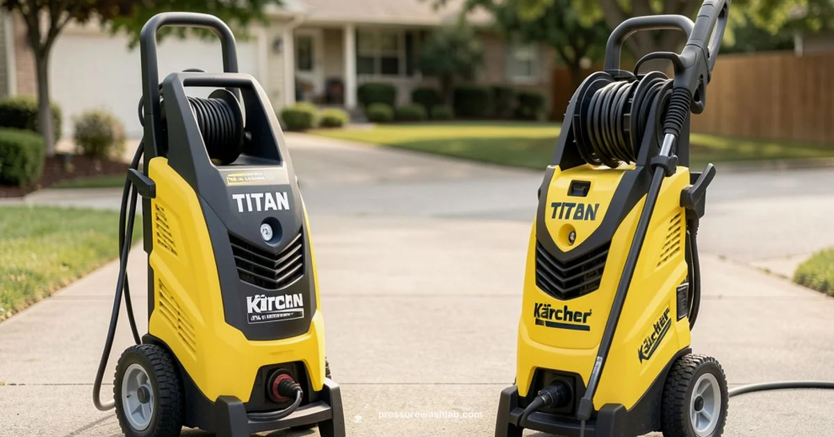 Titan vs Kärcher Titan vs Kärcher - Pressure Wash Lab