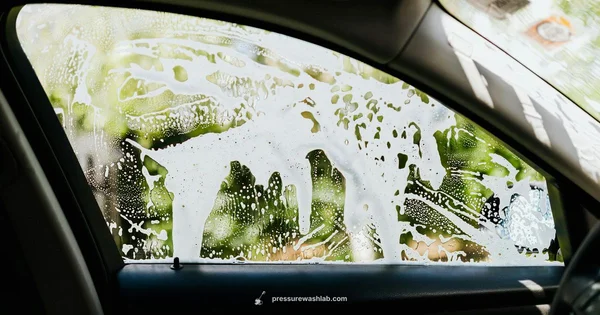Pressure Washer on Car - Pressure Wash Lab