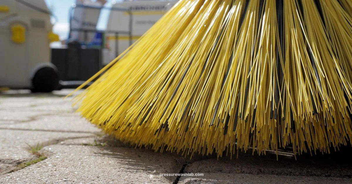 Water Broom in Action - Pressure Wash Lab
