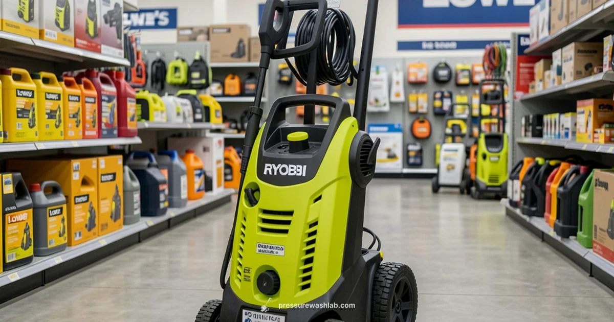Lowe's Ryobi Guide - Pressure Wash Lab