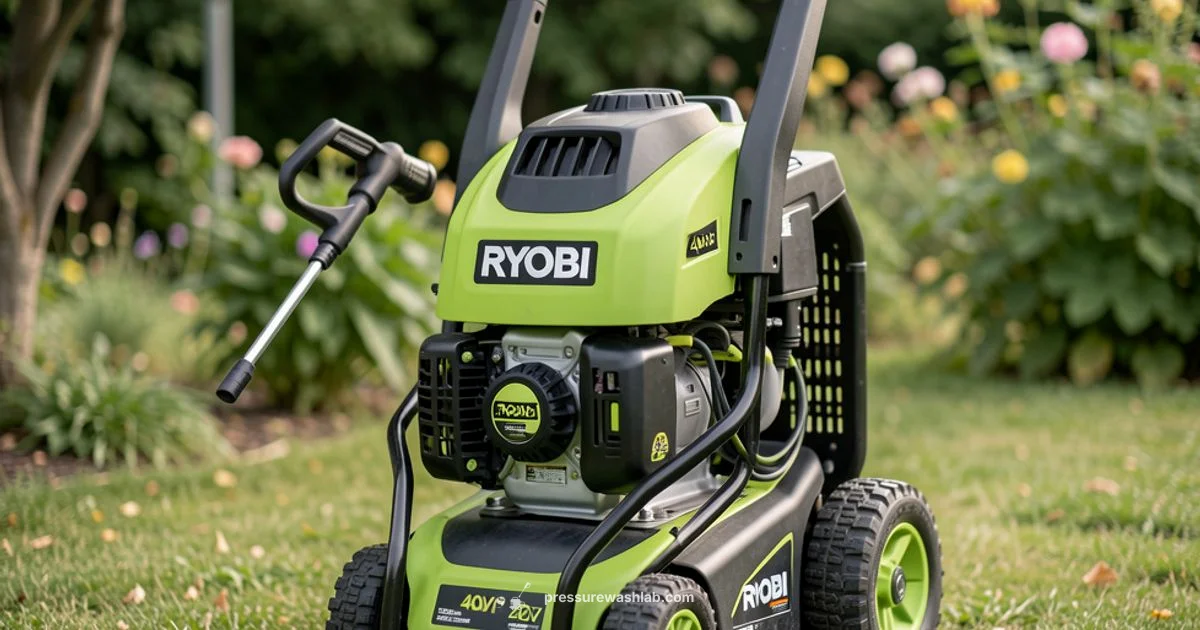 Ryobi 40V Pressure Washer Ryobi 40V Pressure Washer - Pressure Wash Lab