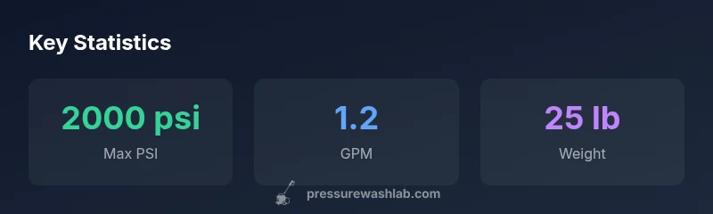 Infographic showing Ryobi 2000 PSI specs