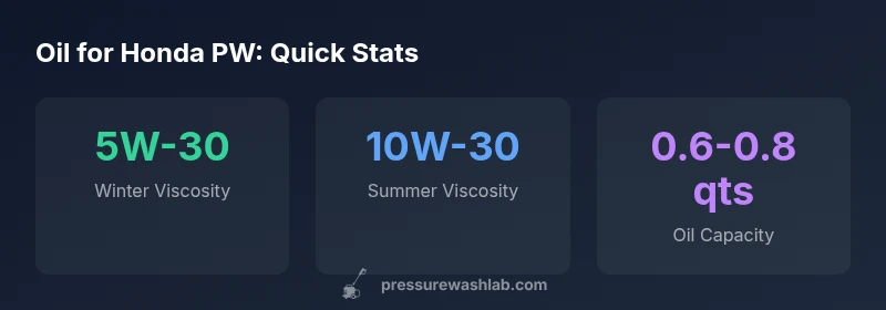 Infographic showing oil viscosity by season and engine oil capacity